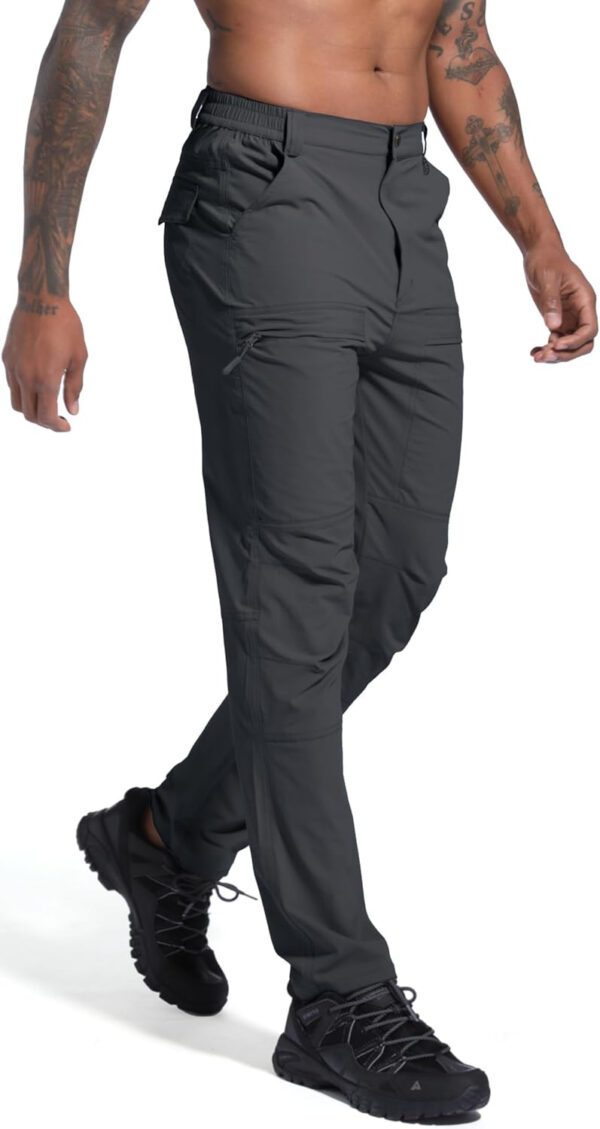 Men's Lightweight Hiking Cargo Pants Waterproof Quick Dry Travel Fishing Climbing Work Outdoor Pants