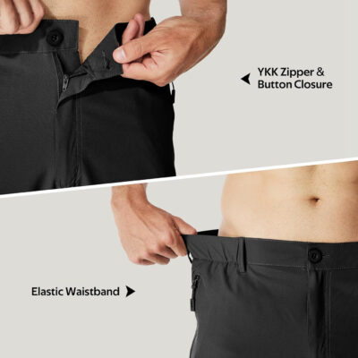 6899fdd63683f6c6e22381f191cb248d1d07b489f0d877c5fcb01.jpg MOURCE Hiking Pants Men Lightweight Quick Dry - Water Resistant Stretch Cargo Travel Pants for Men with 6 Pockets