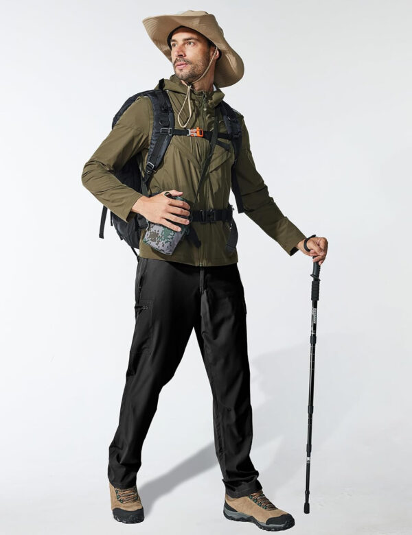 6899fdd874c2eed20796d7d9954f8038f90fcbc21c4353b2412bb.jpg MOURCE Hiking Pants Men Lightweight Quick Dry - Water Resistant Stretch Cargo Travel Pants for Men with 6 Pockets