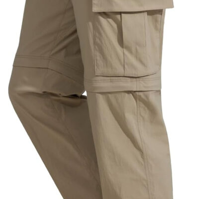 FREE SOLDIER Mens Hiking Pants Convertible Waterproof Lightweight Quick Dry Zip Off Cargo Pants