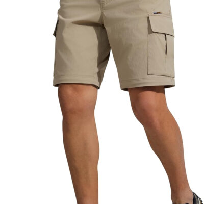 FREE SOLDIER Mens Hiking Pants Convertible Waterproof Lightweight Quick Dry Zip Off Cargo Pants