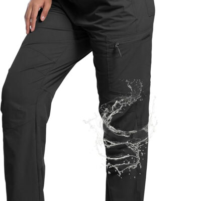 WENRONSTA Women's Hiking Cargo Pants Lightweight Quick Dry Waterproof UPF 50+ Camping Fishing Travel Outdoor Work Pants