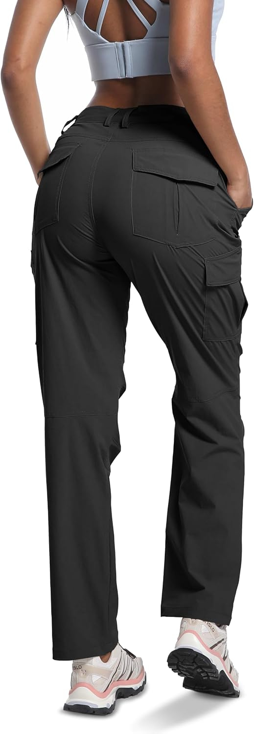 WENRONSTA Women's Hiking Cargo Pants Lightweight Quick Dry Waterproof UPF 50+ Camping Fishing Travel Outdoor Work Pants