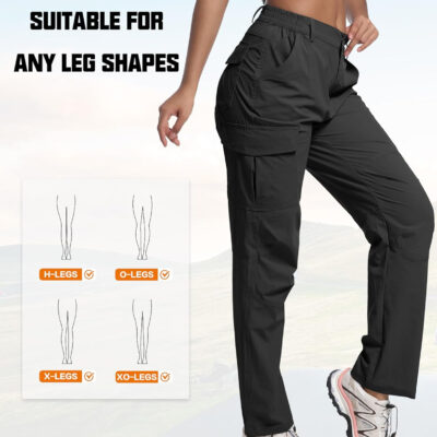 WENRONSTA Women's Hiking Cargo Pants Lightweight Quick Dry Waterproof UPF 50+ Camping Fishing Travel Outdoor Work Pants