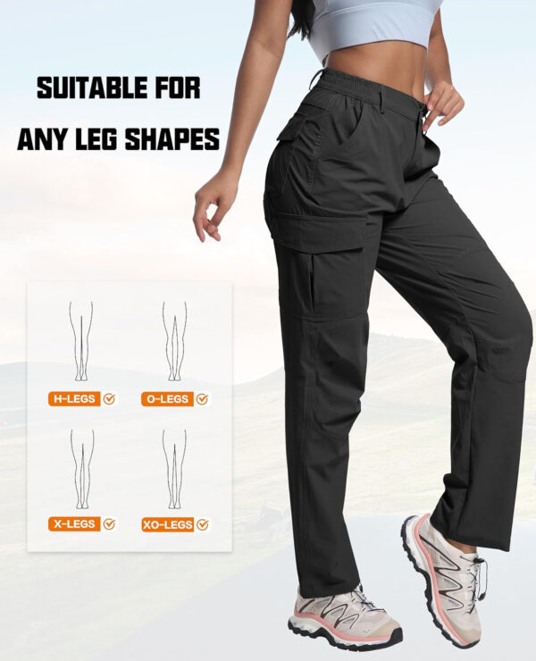 WENRONSTA Women's Hiking Cargo Pants Lightweight Quick Dry Waterproof UPF 50+ Camping Fishing Travel Outdoor Work Pants