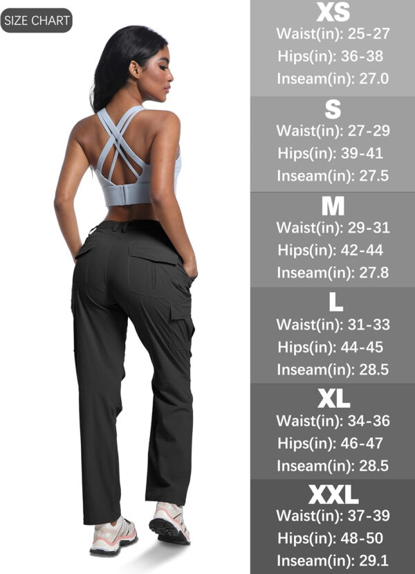 WENRONSTA Women's Hiking Cargo Pants Lightweight Quick Dry Waterproof UPF 50+ Camping Fishing Travel Outdoor Work Pants