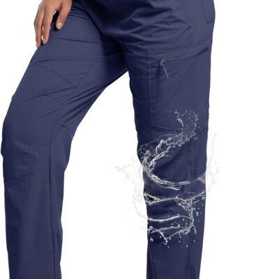 WENRONSTA Women's Hiking Cargo Pants Lightweight Quick Dry Waterproof UPF 50+ Camping Fishing Travel Outdoor Work Pants