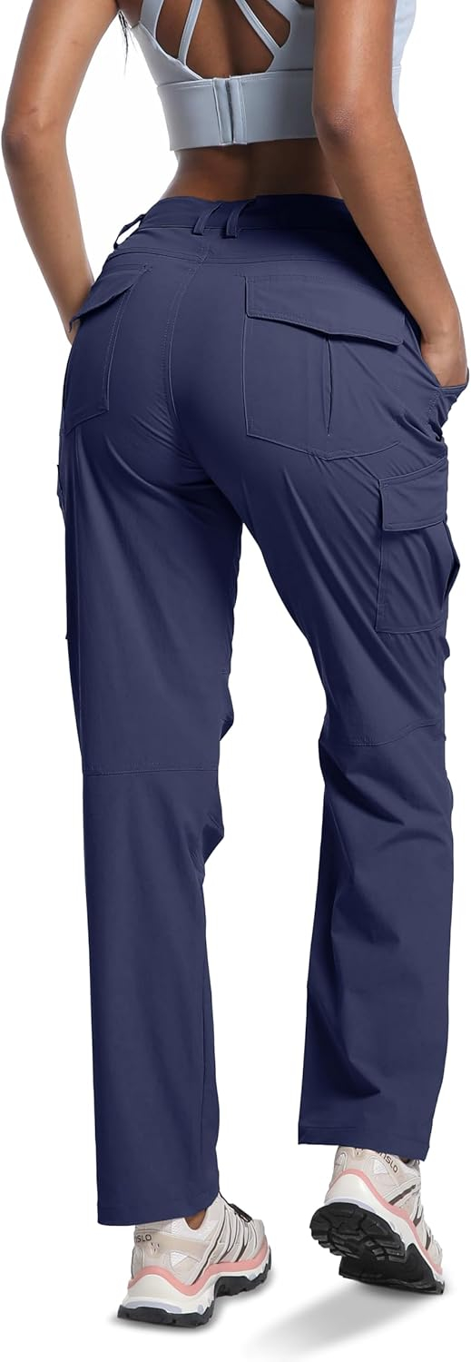 WENRONSTA Women's Hiking Cargo Pants Lightweight Quick Dry Waterproof UPF 50+ Camping Fishing Travel Outdoor Work Pants