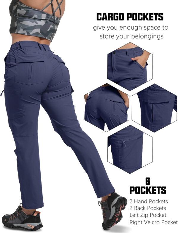 WENRONSTA Women's Hiking Cargo Pants Lightweight Quick Dry Waterproof UPF 50+ Camping Fishing Travel Outdoor Work Pants