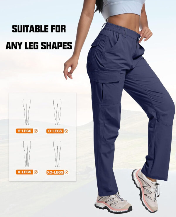 WENRONSTA Women's Hiking Cargo Pants Lightweight Quick Dry Waterproof UPF 50+ Camping Fishing Travel Outdoor Work Pants