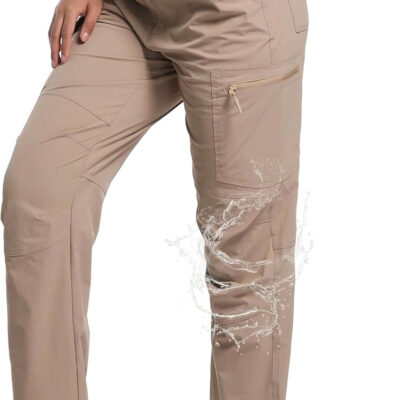 WENRONSTA Women's Hiking Cargo Pants Lightweight Quick Dry Waterproof UPF 50+ Camping Fishing Travel Outdoor Work Pants