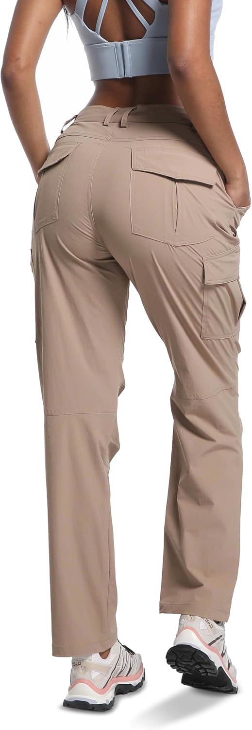 WENRONSTA Women's Hiking Cargo Pants Lightweight Quick Dry Waterproof UPF 50+ Camping Fishing Travel Outdoor Work Pants