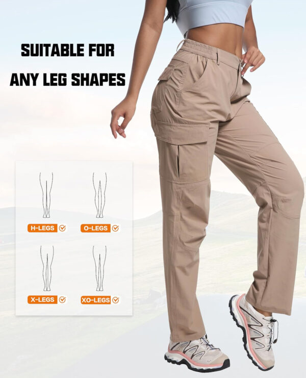 WENRONSTA Women's Hiking Cargo Pants Lightweight Quick Dry Waterproof UPF 50+ Camping Fishing Travel Outdoor Work Pants