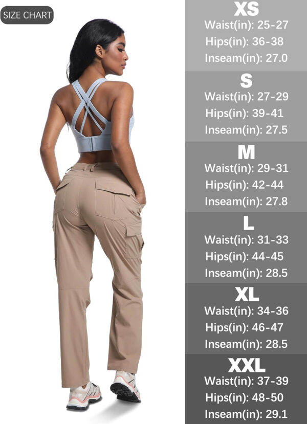 WENRONSTA Women's Hiking Cargo Pants Lightweight Quick Dry Waterproof UPF 50+ Camping Fishing Travel Outdoor Work Pants