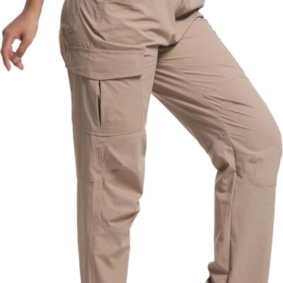 WENRONSTA Women's Hiking Cargo Pants Lightweight Quick Dry Waterproof UPF 50+ Camping Fishing Travel Outdoor Work Pants