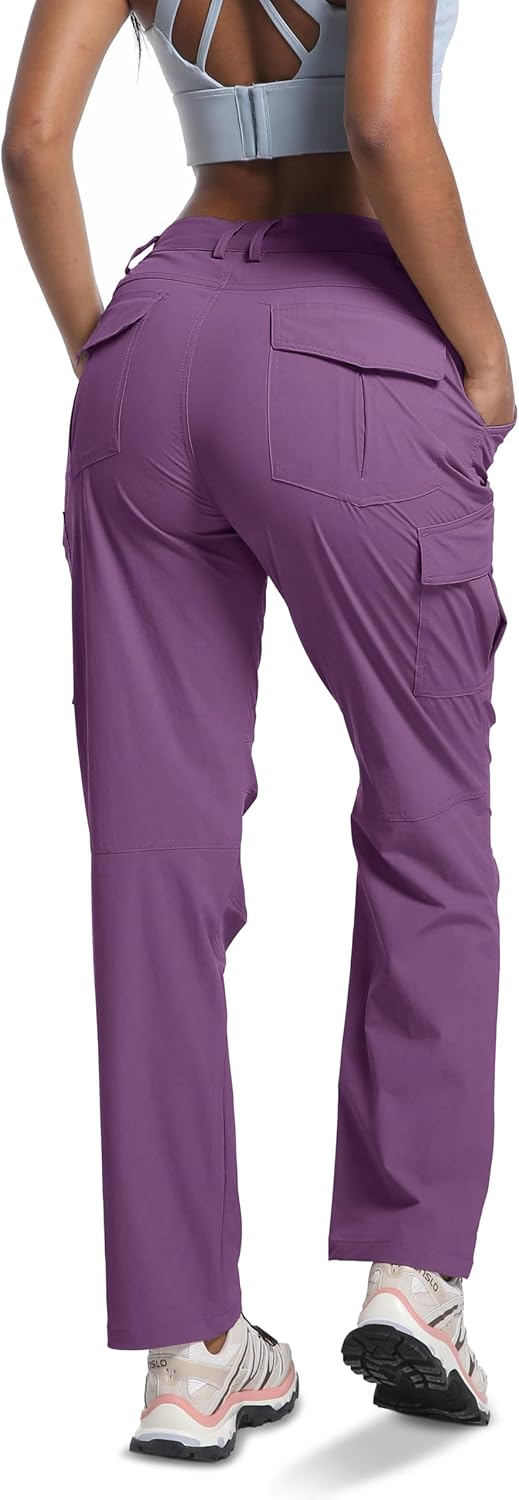WENRONSTA Women's Hiking Cargo Pants Lightweight Quick Dry Waterproof UPF 50+ Camping Fishing Travel Outdoor Work Pants