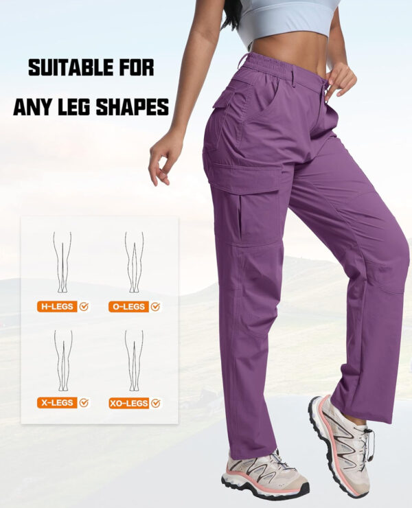WENRONSTA Women's Hiking Cargo Pants Lightweight Quick Dry Waterproof UPF 50+ Camping Fishing Travel Outdoor Work Pants