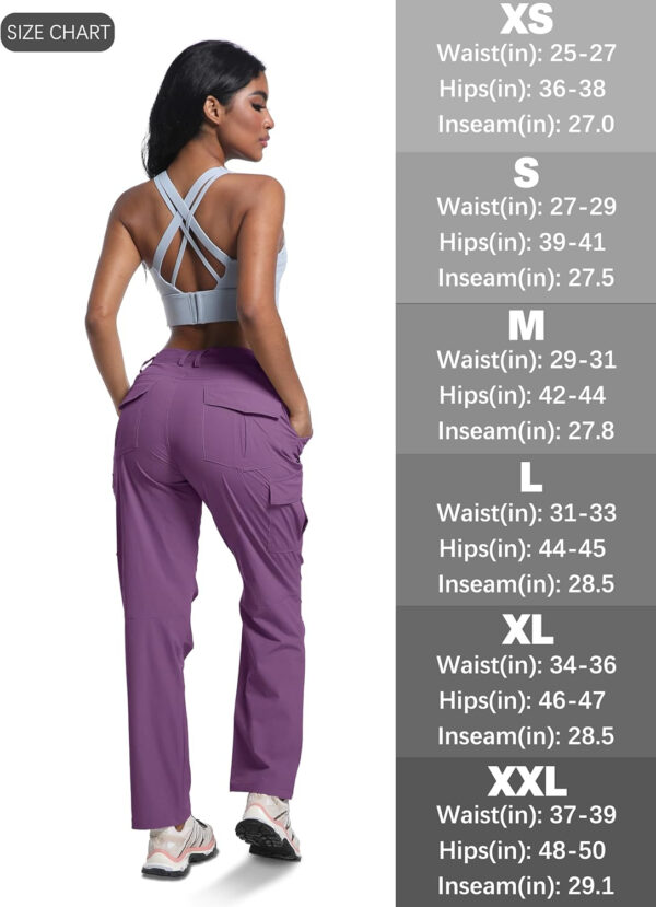 WENRONSTA Women's Hiking Cargo Pants Lightweight Quick Dry Waterproof UPF 50+ Camping Fishing Travel Outdoor Work Pants