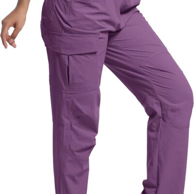 WENRONSTA Women's Hiking Cargo Pants Lightweight Quick Dry Waterproof UPF 50+ Camping Fishing Travel Outdoor Work Pants