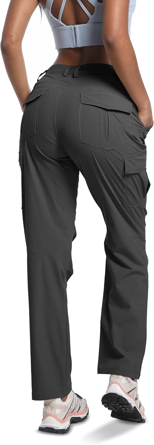 WENRONSTA Women's Hiking Cargo Pants Lightweight Quick Dry Waterproof UPF 50+ Camping Fishing Travel Outdoor Work Pants
