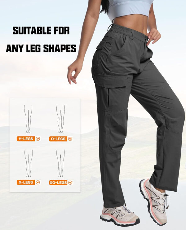 WENRONSTA Women's Hiking Cargo Pants Lightweight Quick Dry Waterproof UPF 50+ Camping Fishing Travel Outdoor Work Pants