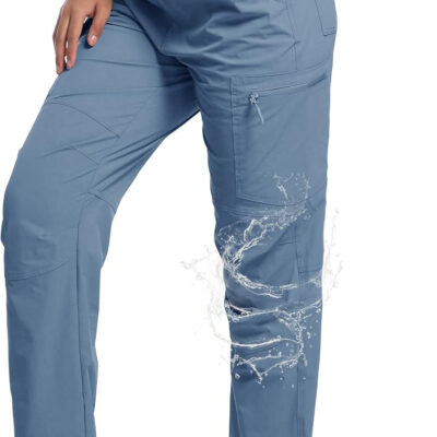 WENRONSTA Women's Hiking Cargo Pants Lightweight Quick Dry Waterproof UPF 50+ Camping Fishing Travel Outdoor Work Pants