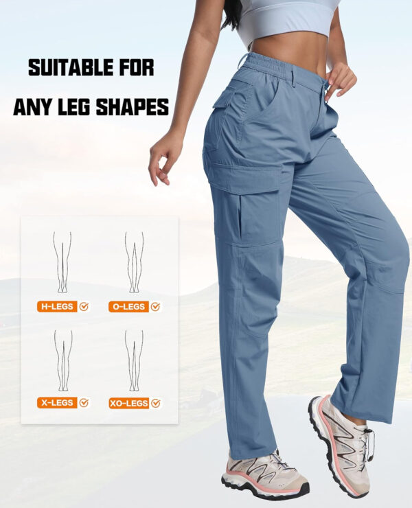 WENRONSTA Women's Hiking Cargo Pants Lightweight Quick Dry Waterproof UPF 50+ Camping Fishing Travel Outdoor Work Pants