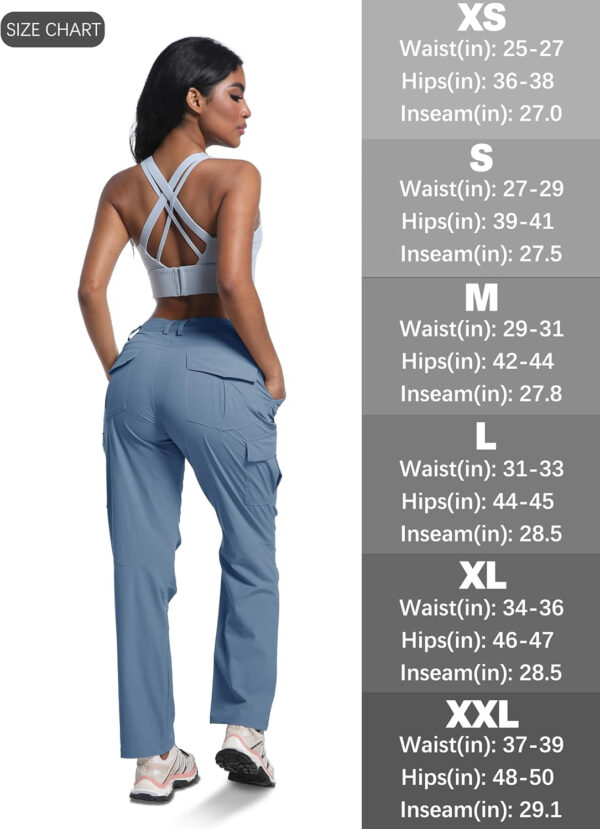 WENRONSTA Women's Hiking Cargo Pants Lightweight Quick Dry Waterproof UPF 50+ Camping Fishing Travel Outdoor Work Pants