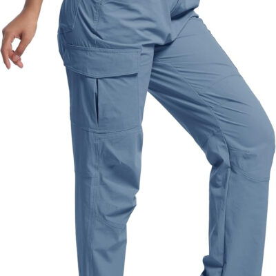 WENRONSTA Women's Hiking Cargo Pants Lightweight Quick Dry Waterproof UPF 50+ Camping Fishing Travel Outdoor Work Pants