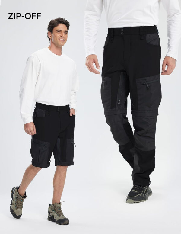 6899ff4a33e00a6225f9d6e4693a03210912cb56f403f5c94d641.jpg fit space Men's Reinforced Hiking Pants Tapered Zip Off Trekking Pants Convertible Vented