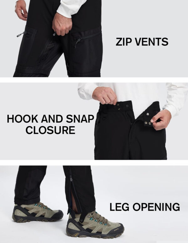 6899ff4c41e643a0c65e117bde49f0703d97dbe36d13b5ec2b3f7.jpg fit space Men's Reinforced Hiking Pants Tapered Zip Off Trekking Pants Convertible Vented