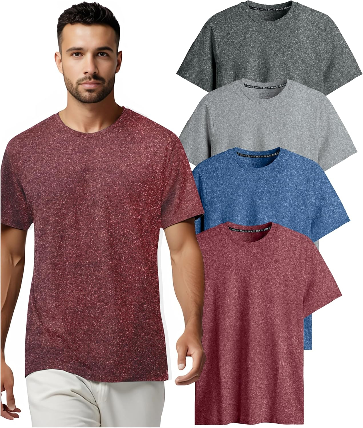 689a0ba83a23fc990fa7d90fd120f73bede6b38504050373c2032.jpg Men's Athletic Workout T-Shirts (Dry Fit, 4-Pack) Moisture Wicking Performance Activewear Gym, Yoga, & Running Tees