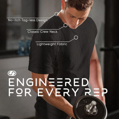 689a0bbe8ff83bed633ac6cb11f9e5b1c0b4a6b51cfb36a2a0125.jpg Men's Athletic Workout T-Shirts (Dry Fit, 4-Pack) Moisture Wicking Performance Activewear Gym, Yoga, & Running Tees