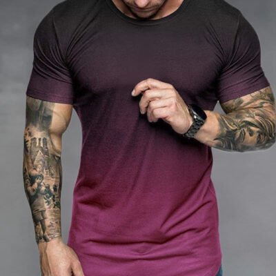 rrhss Mens Muscle Gym T-Shirts Short Sleeve Workout Athletic Bodybuilding Cotton Tee