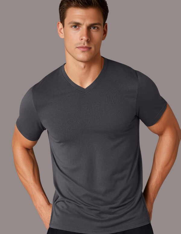 689a0d58d37fc70270b68031956af794841ee41f3076b888e8d8c.jpg 5 Pack Mens V-Neck Dry Fit T-Shirts, Active Athletic Short Sleeve Workout Tops, Performance Gym Tees (Available in Plus Size)