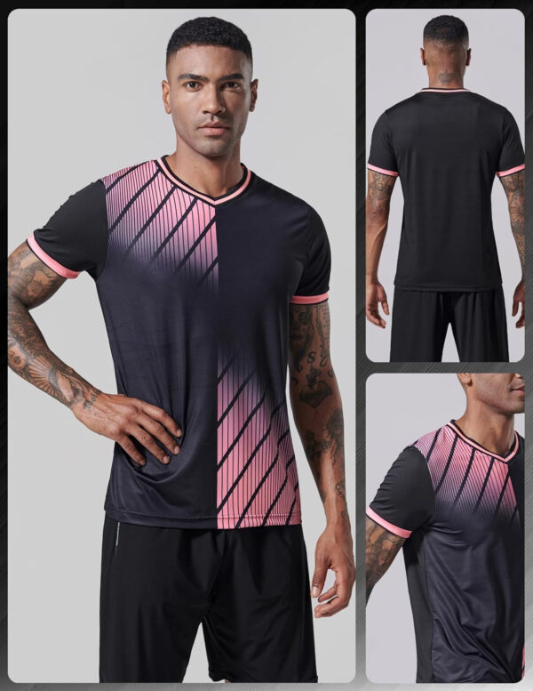 689a0d7518fe46f828c91a576e79c58fd7e73b82c6ab624e68469.jpg 5 Pack Mens V-Neck Dry Fit T-Shirts, Active Athletic Short Sleeve Workout Tops, Performance Gym Tees (Available in Plus Size)