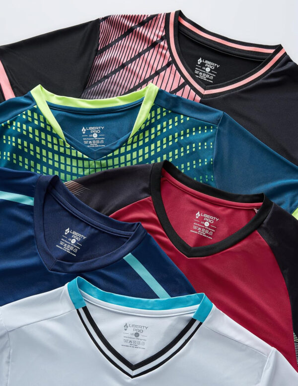 689a0d780aad88db76ce915dc144b3b14d9adfc9fdbe26ccc5ae5.jpg 5 Pack Mens V-Neck Dry Fit T-Shirts, Active Athletic Short Sleeve Workout Tops, Performance Gym Tees (Available in Plus Size)