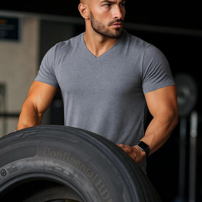 689a0d889592aaf452daa68e3e42da92a678eb2c52057d97efe9c.jpg 5 Pack Mens V-Neck Dry Fit T-Shirts, Active Athletic Short Sleeve Workout Tops, Performance Gym Tees (Available in Plus Size)