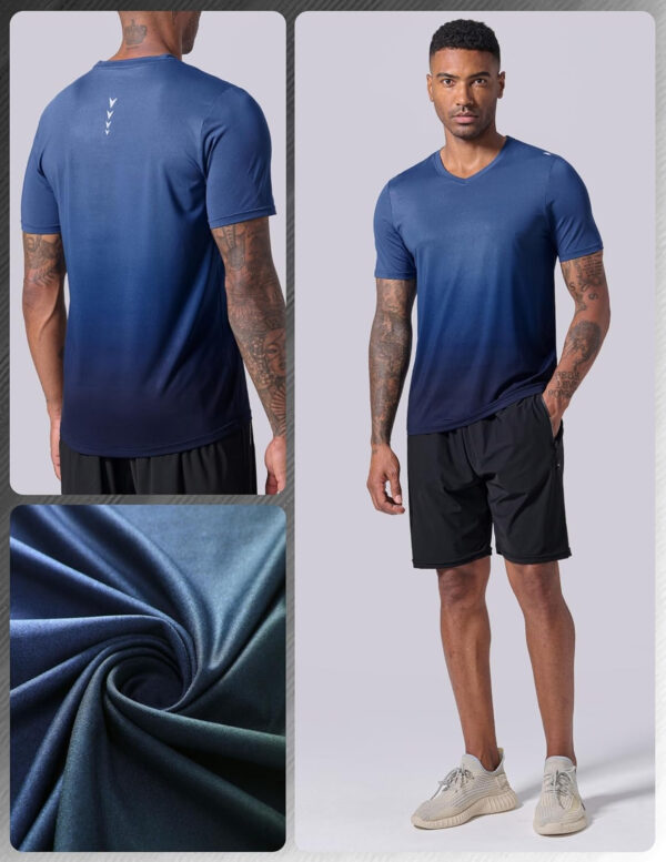 689a0d8e448e782f08a0700993d2e3d7729b7e491389b0169b335.jpg 5 Pack Mens V-Neck Dry Fit T-Shirts, Active Athletic Short Sleeve Workout Tops, Performance Gym Tees (Available in Plus Size)