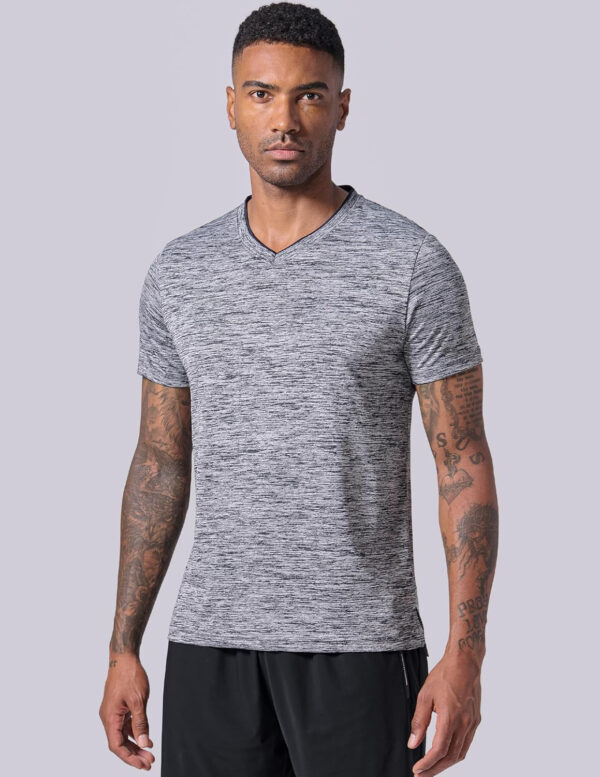 689a0d9326704cf8a4d708df59b43597d2b489dae616c3106c89a.jpg 5 Pack Mens V-Neck Dry Fit T-Shirts, Active Athletic Short Sleeve Workout Tops, Performance Gym Tees (Available in Plus Size)