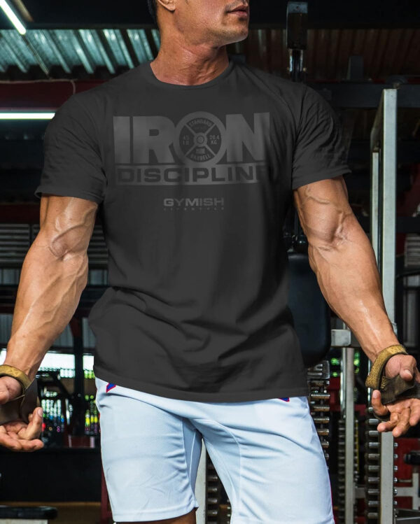 Gymish Lifestyle Iron Discipline Gym Workout Shirt for Men Motivational T-Shirt
