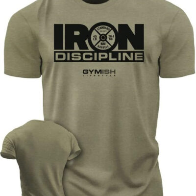 Gymish Lifestyle Iron Discipline Gym Workout Shirt for Men Motivational T-Shirt