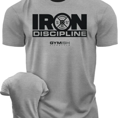 Gymish Lifestyle Iron Discipline Gym Workout Shirt for Men Motivational T-Shirt