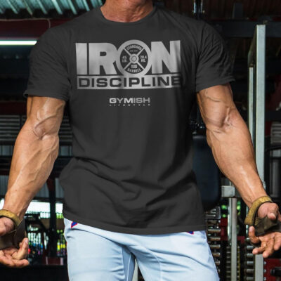 Gymish Lifestyle Iron Discipline Gym Workout Shirt for Men Motivational T-Shirt