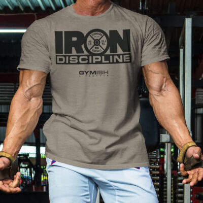 Gymish Lifestyle Iron Discipline Gym Workout Shirt for Men Motivational T-Shirt