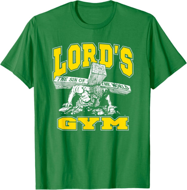 689a10d9ae3f17c1fc4adb12bc1540db411121032bf51bdfae461.jpg Lords Gym - Lord's The Sin of World Jesus T-Shirt
