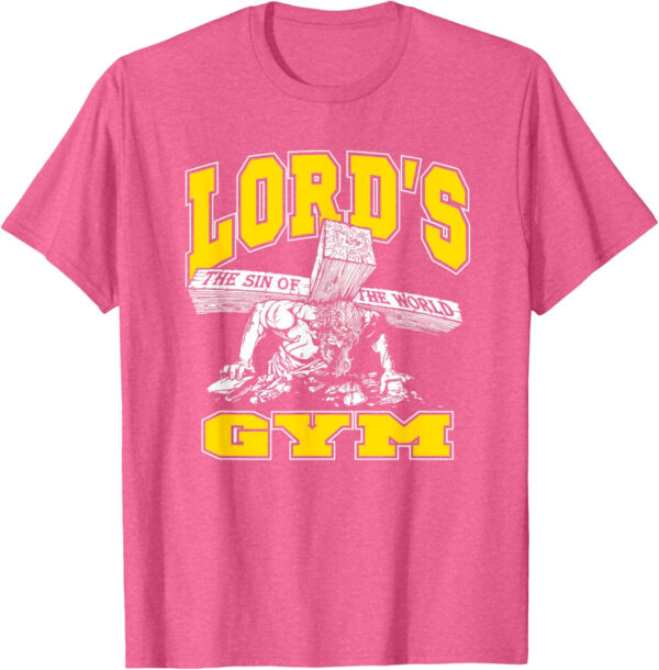 689a10dde2b533f6e4c1c0f9412028ce83d610ee8905f1fbc1505.jpg Lords Gym - Lord's The Sin of World Jesus T-Shirt