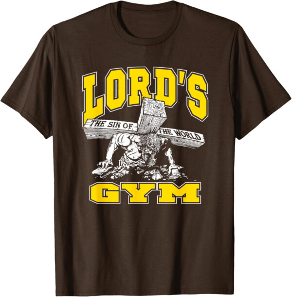 689a10f381cc5d3bd2c546da8928368cb55739271fca1f567f06a.jpg Lords Gym - Lord's The Sin of World Jesus T-Shirt