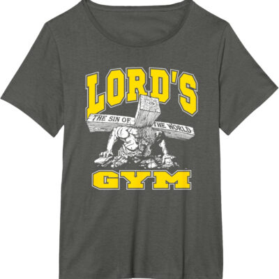 689a10fb35048c6218f3c90e4e28dfa00a70c938d9dc9b28f350d.jpg Lords Gym - Lord's The Sin of World Jesus T-Shirt