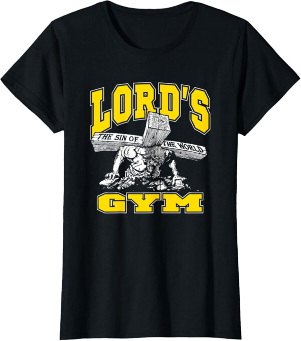 689a1108e91d7e6cbeb8a18ec491360cfabaa8fad08d1e36fe41b.jpg Lords Gym - Lord's The Sin of World Jesus T-Shirt